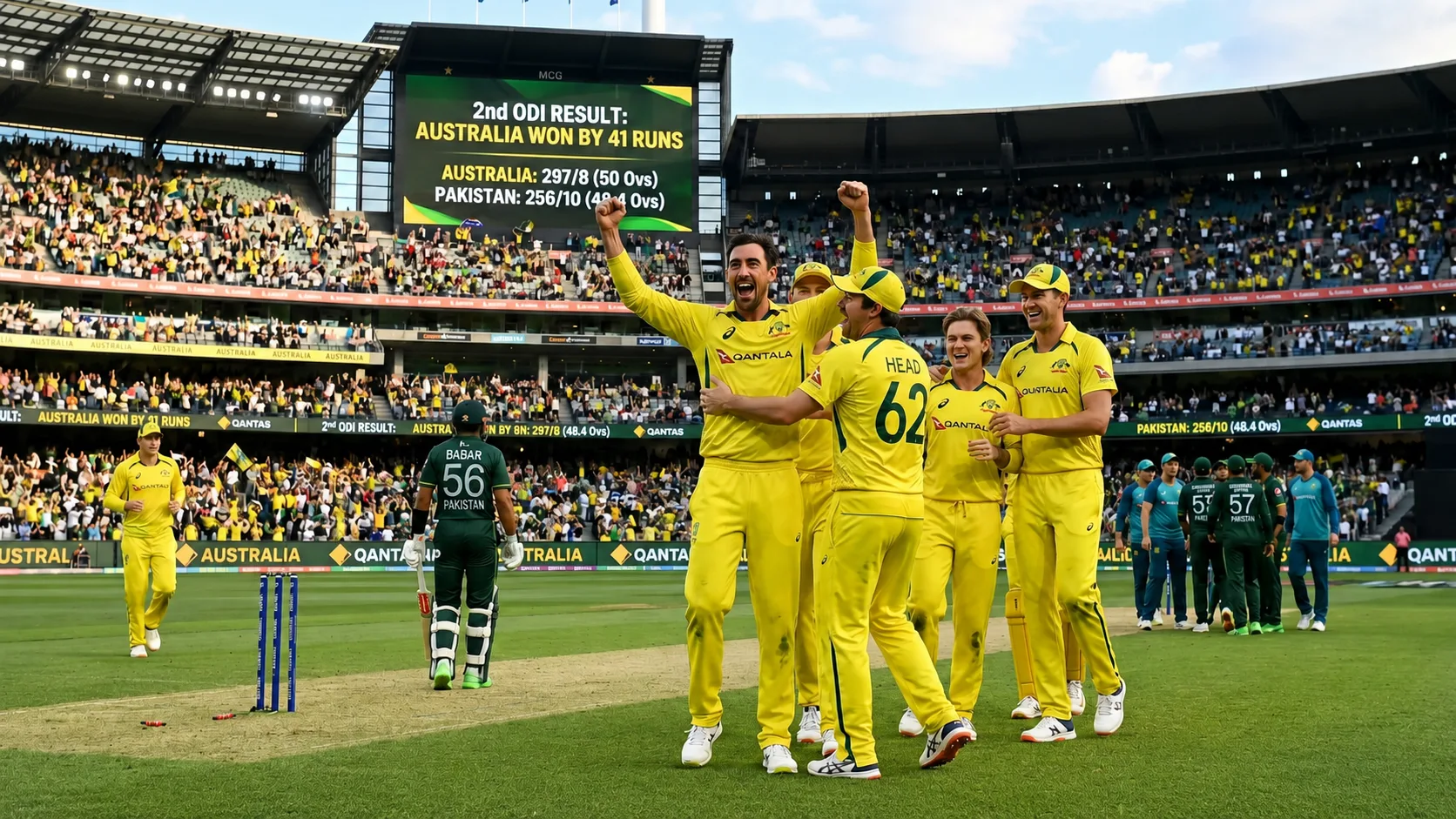 Pakistan vs Australia 2nd ODI result 2026